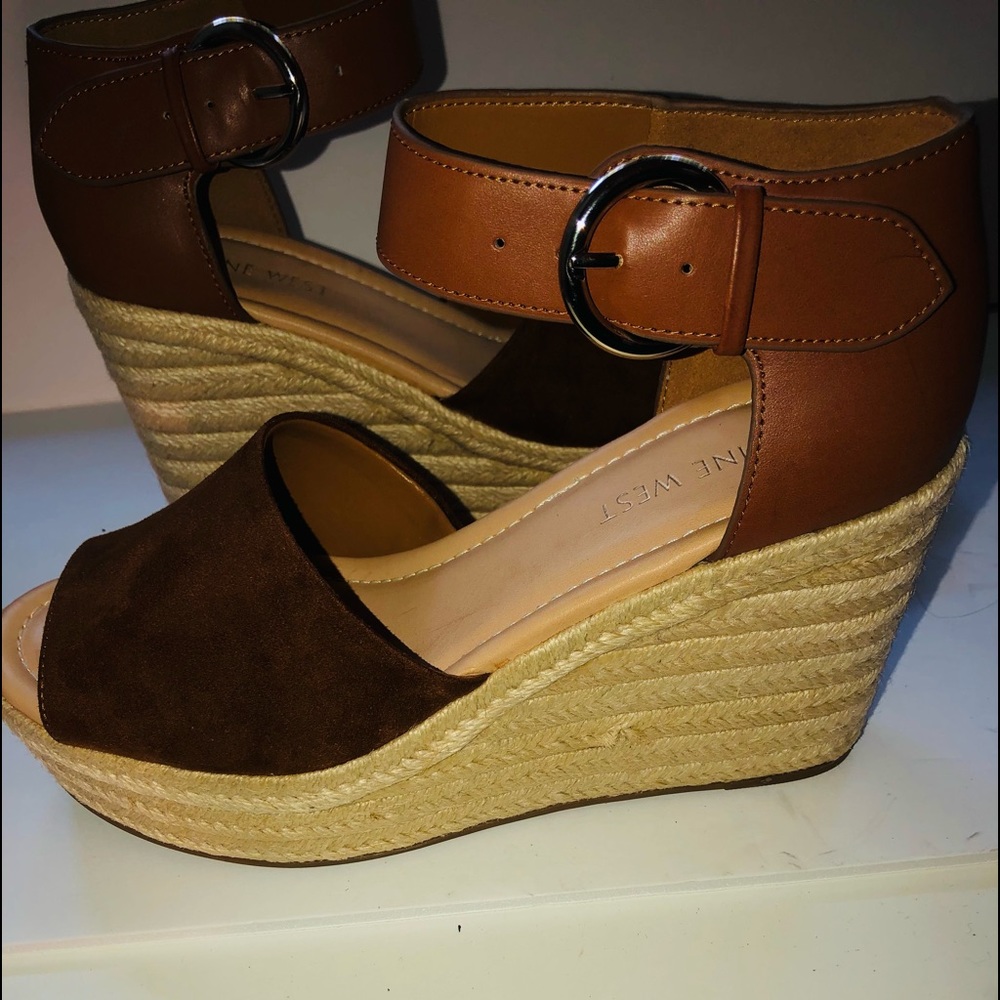 New Nine West Suede Espadrilles